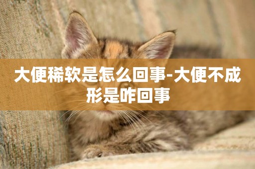 大便稀軟是怎么回事-大便不成形是咋回事