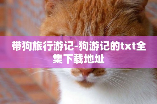 帶狗旅行游記-狗游記的txt全集下載地址