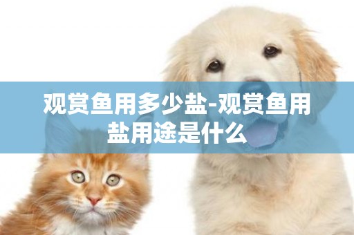 觀賞魚用多少鹽-觀賞魚用鹽用途是什么