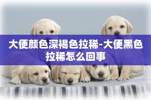 大便顏色深褐色拉稀-大便黑色拉稀怎么回事