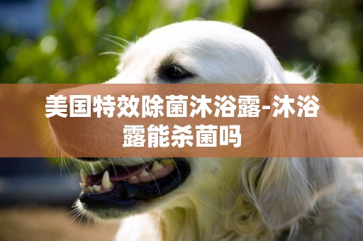 美國特效除菌沐浴露-沐浴露能殺菌嗎