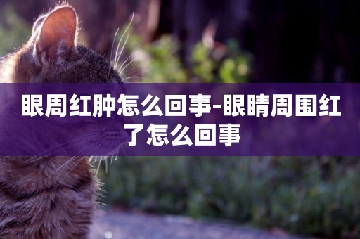 眼周紅腫怎么回事-眼睛周圍紅了怎么回事