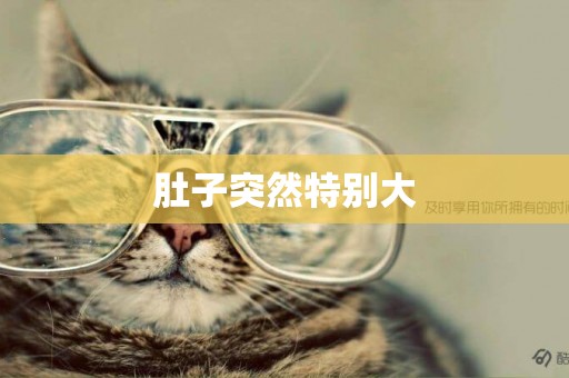 肚子突然特別大
