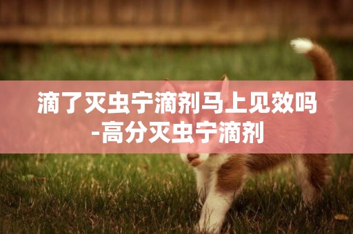 滴了滅蟲寧滴劑馬上見效嗎-高分滅蟲寧滴劑