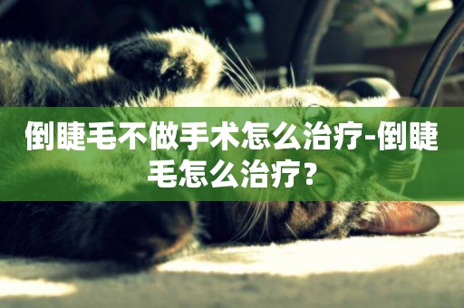 倒睫毛不做手術怎么治療-倒睫毛怎么治療？