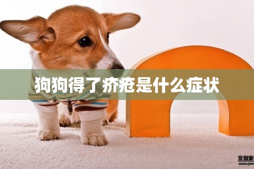 狗狗得了疥瘡是什么癥狀