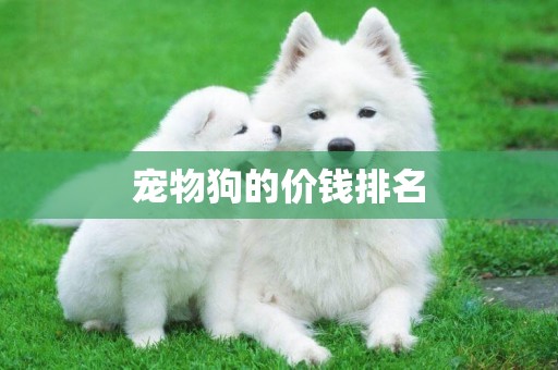 寵物狗的價錢排名