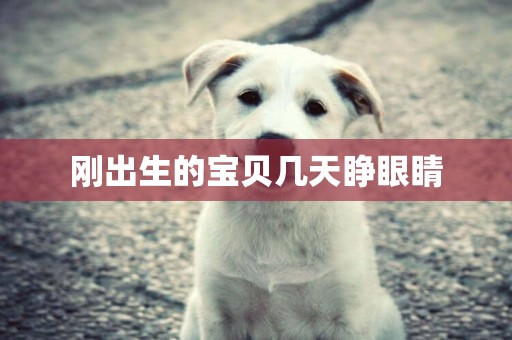 剛出生的寶貝幾天睜眼睛