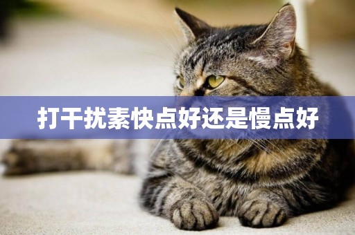 打干擾素快點好還是慢點好