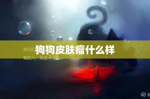 狗狗皮膚瘤什么樣