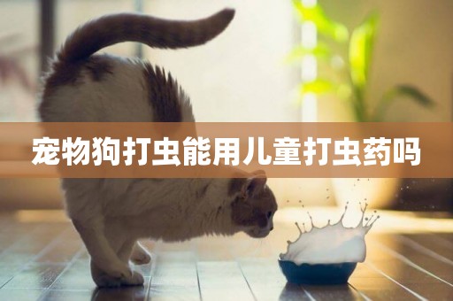 寵物狗打蟲能用兒童打蟲藥嗎