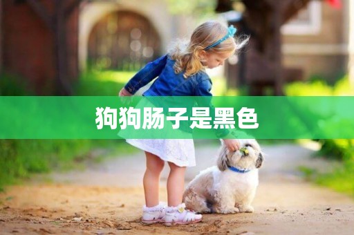 狗狗腸子是黑色
