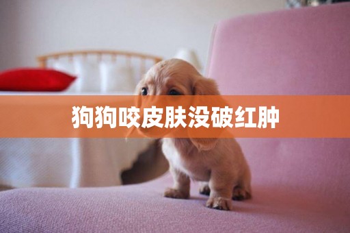 狗狗咬皮膚沒破紅腫