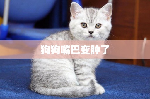 狗狗嘴巴變腫了