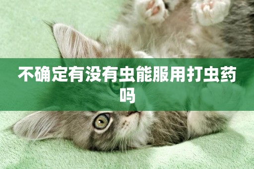 不確定有沒有蟲能服用打蟲藥嗎