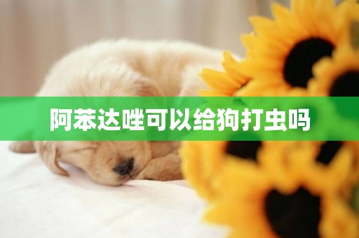 阿苯達唑可以給狗打蟲嗎