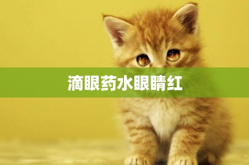 滴眼藥水眼睛紅