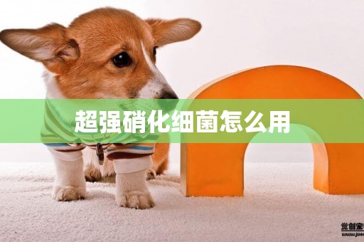 超強硝化細菌怎么用