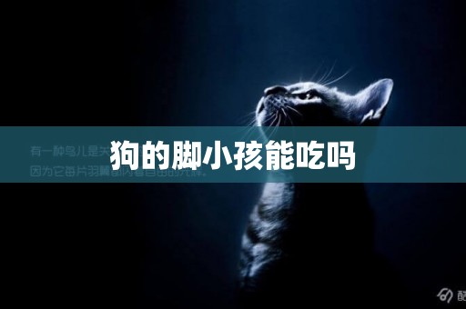 狗的腳小孩能吃嗎