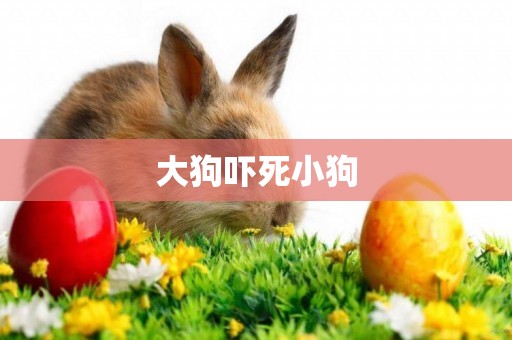 大狗嚇死小狗