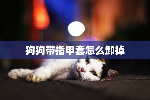 狗狗帶指甲套怎么卸掉