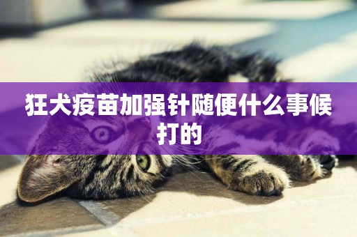 狂犬疫苗加強針隨便什么事候打的