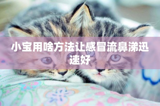 小寶用啥方法讓感冒流鼻涕迅速好