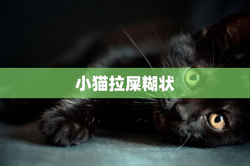 小貓拉屎糊狀