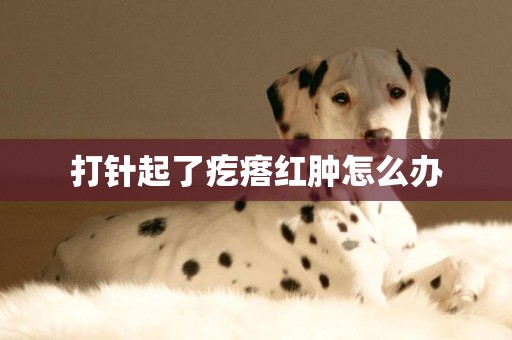 打針起了疙瘩紅腫怎么辦