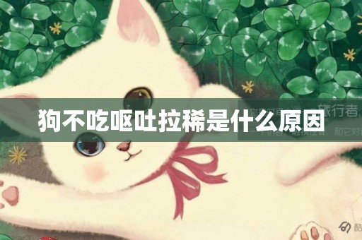 狗不吃嘔吐拉稀是什么原因