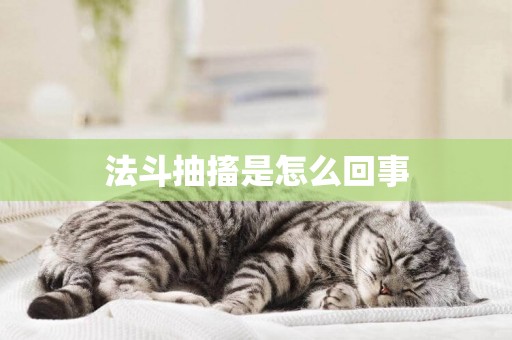 法斗抽搐是怎么回事