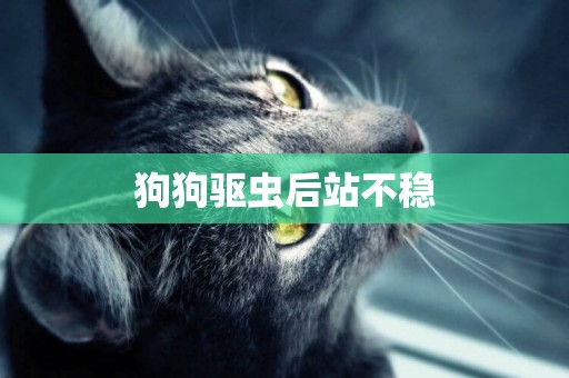 狗狗驅蟲后站不穩