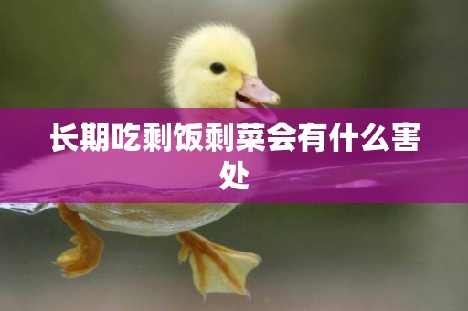 長期吃剩飯剩菜會有什么害處