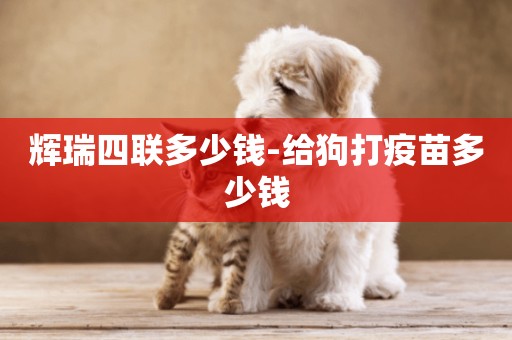 輝瑞四聯多少錢-給狗打疫苗多少錢