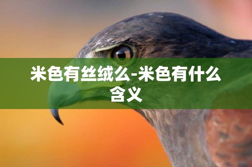 米色有絲絨么-米色有什么含義