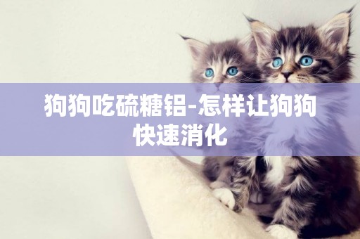 狗狗吃硫糖鋁-怎樣讓狗狗快速消化