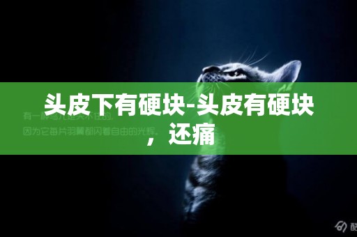 頭皮下有硬塊-頭皮有硬塊，還痛