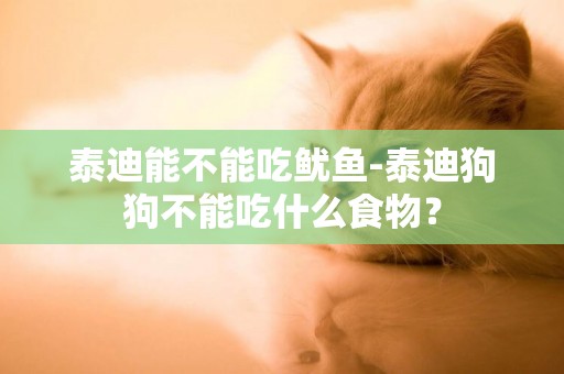 泰迪能不能吃魷魚-泰迪狗狗不能吃什么食物？