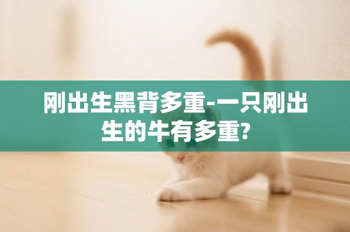 剛出生黑背多重-一只剛出生的牛有多重?