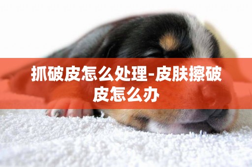 抓破皮怎么處理-皮膚擦破皮怎么辦