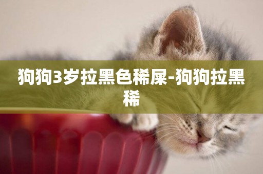 狗狗3歲拉黑色稀屎-狗狗拉黑稀