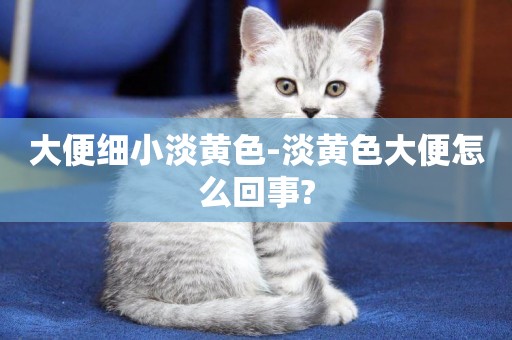 大便細小淡黃色-淡黃色大便怎么回事?