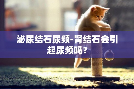 泌尿結石尿頻-腎結石會引起尿頻嗎？