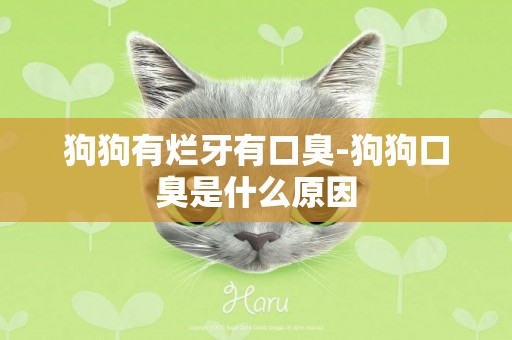 狗狗有爛牙有口臭-狗狗口臭是什么原因