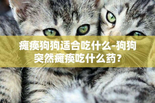 癱瘓狗狗適合吃什么-狗狗突然癱瘓吃什么藥？