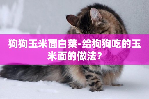 狗狗玉米面白菜-給狗狗吃的玉米面的做法？