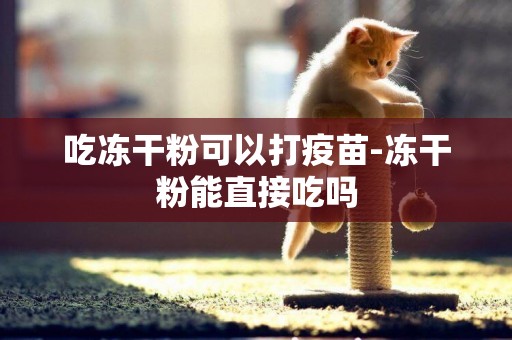 吃凍干粉可以打疫苗-凍干粉能直接吃嗎