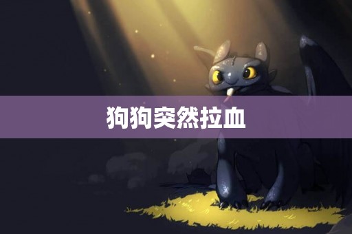 狗狗突然拉血