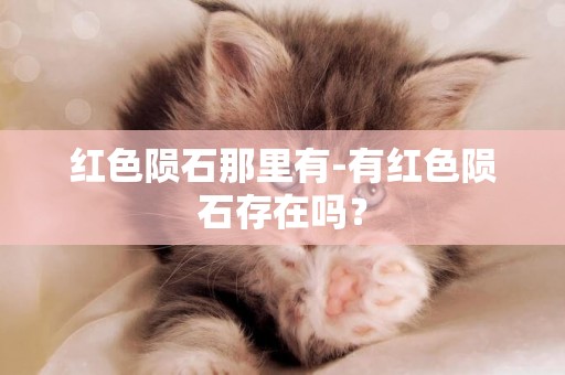 紅色隕石那里有-有紅色隕石存在嗎？