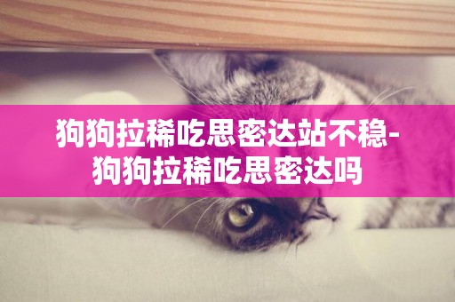 狗狗拉稀吃思密達站不穩-狗狗拉稀吃思密達嗎